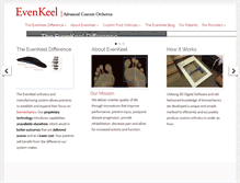 Tablet Screenshot of evenkeelorthotics.com